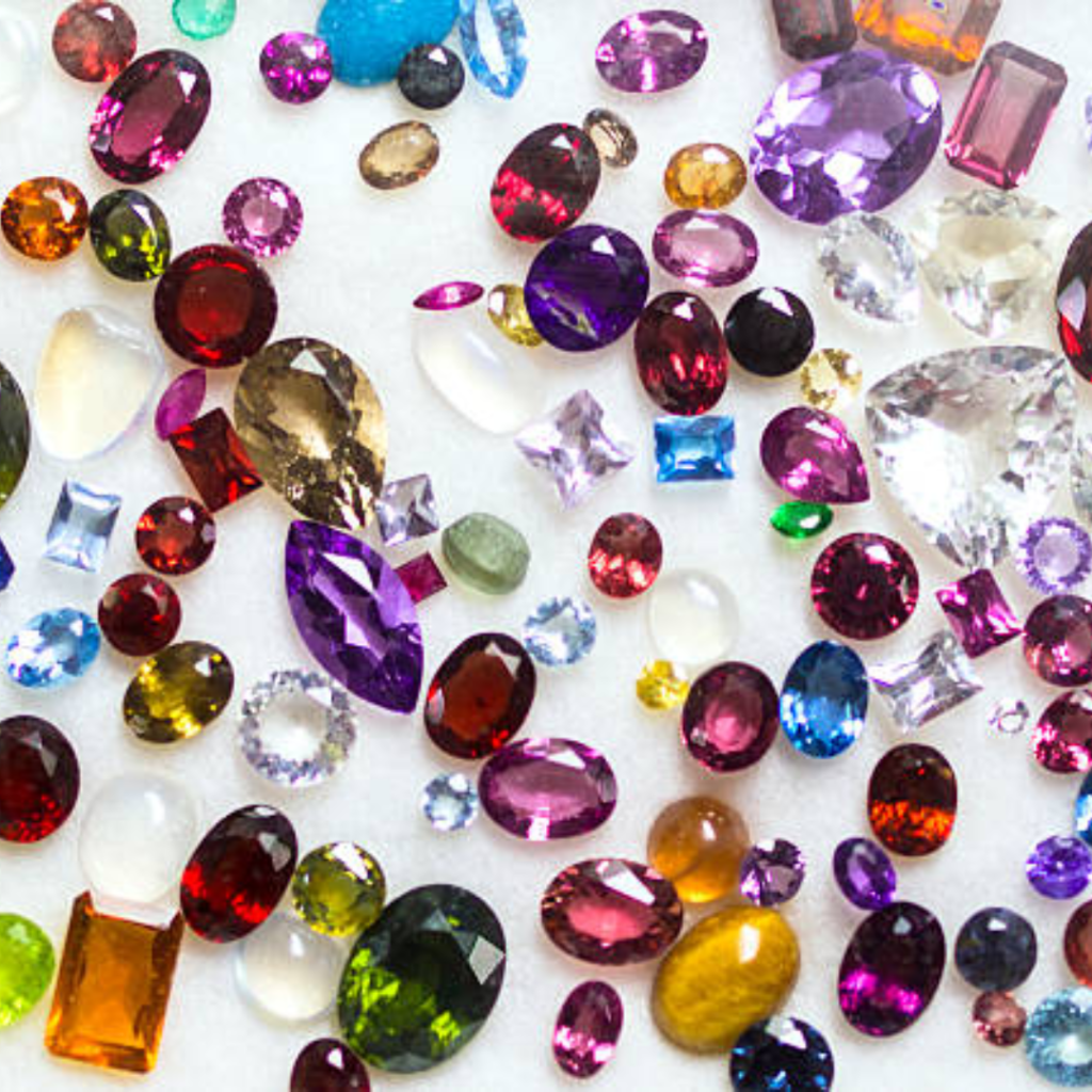 Colorful mix gemstone