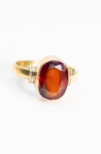 Natural Gomed (Hessonite) Ring (5+ Ratti)