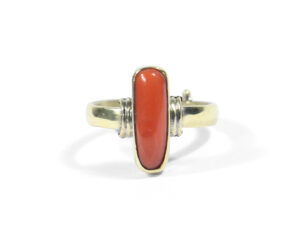 NATURAL CORAL (MOONGA) RING (7+ RATTI)