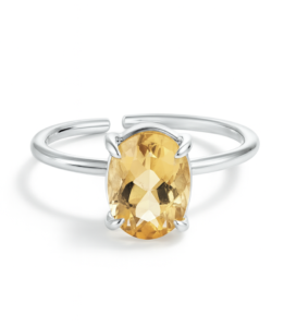 CITRINE FACETED RING (7+ RATTI)